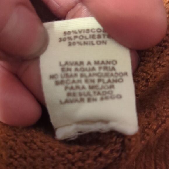 Cardigan with a hood Gingerbread Brown Melange hem & thread Jumpers & Knitwear - Picture 8 of 9